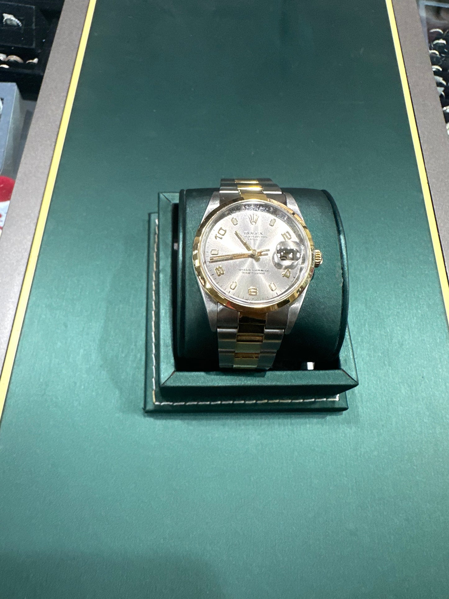 Rolex date just 36mm two tone