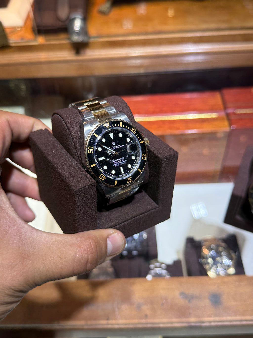 Rolex Submariner Two Tone Box and Card Complete