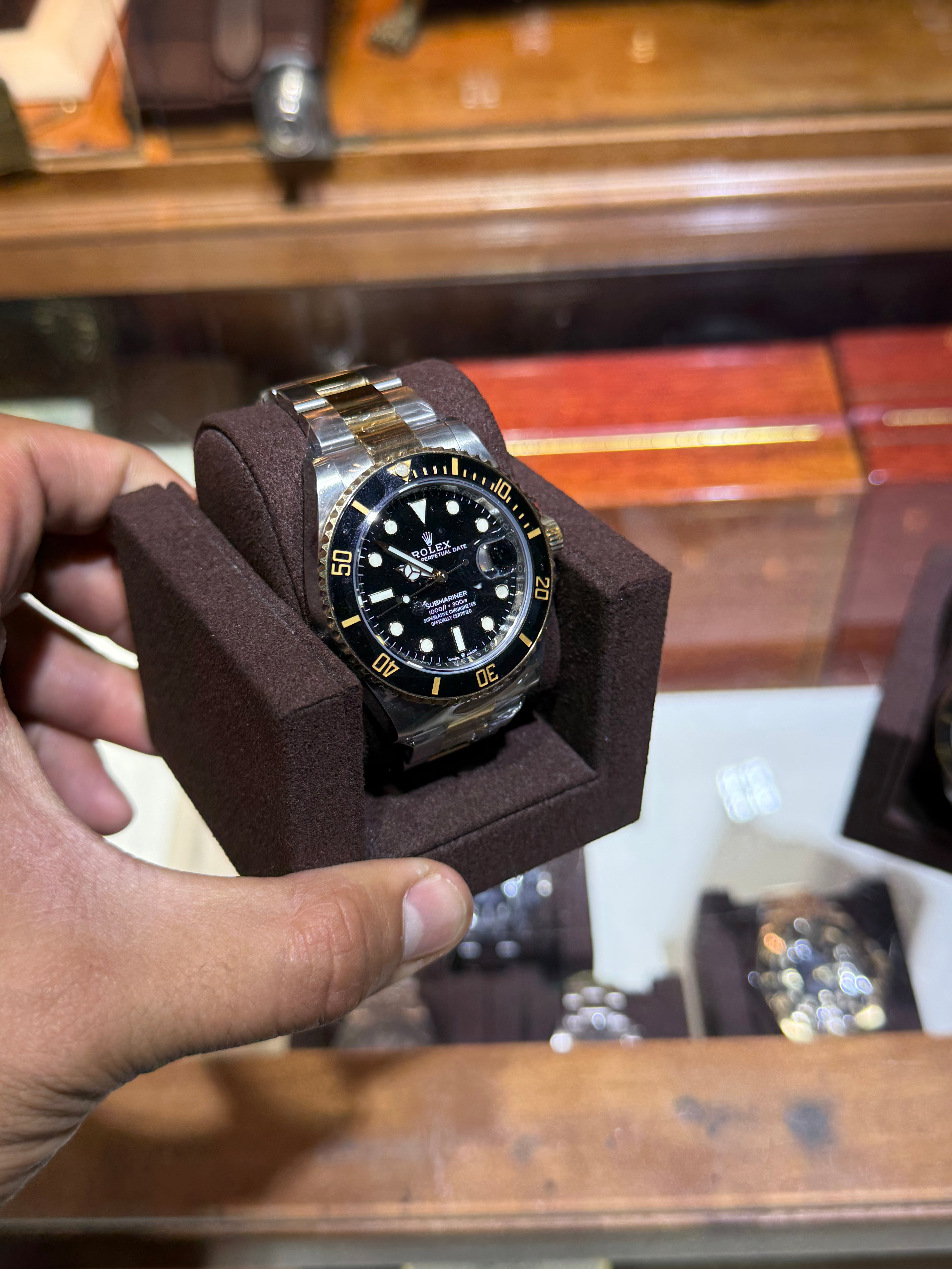 Rolex Submariner Two Tone Box and Card Complete