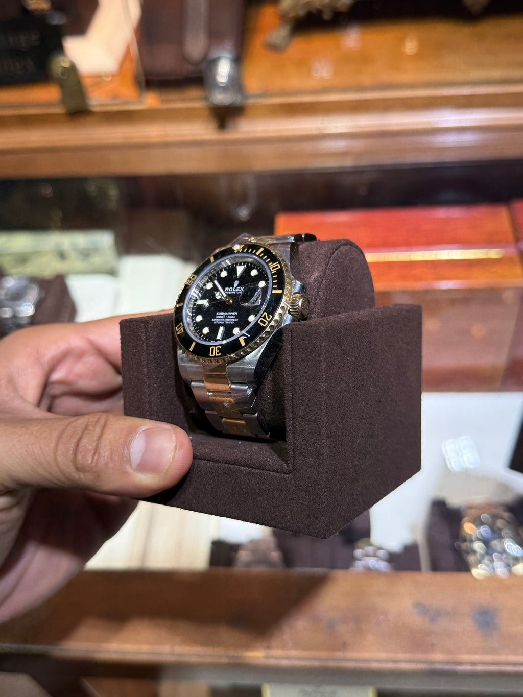 Rolex Submariner Two Tone Box and Card Complete