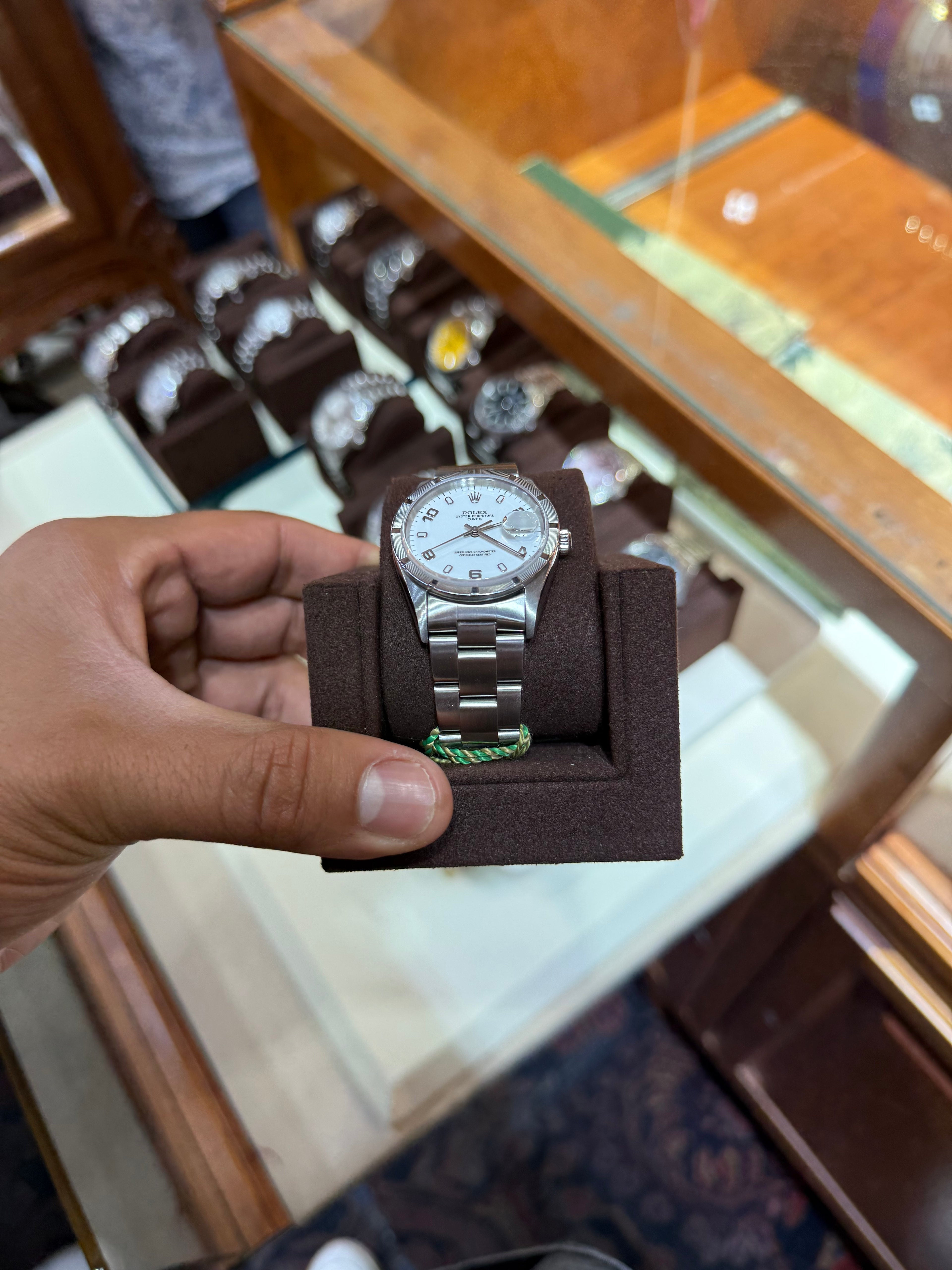 Rolex Datejust 36mm White Arab Dial w/ Box