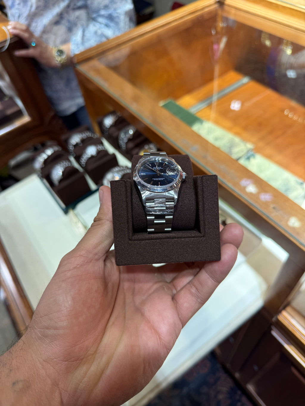 Rolex Datejust 36MM Blue Stick Dial w/ Box
