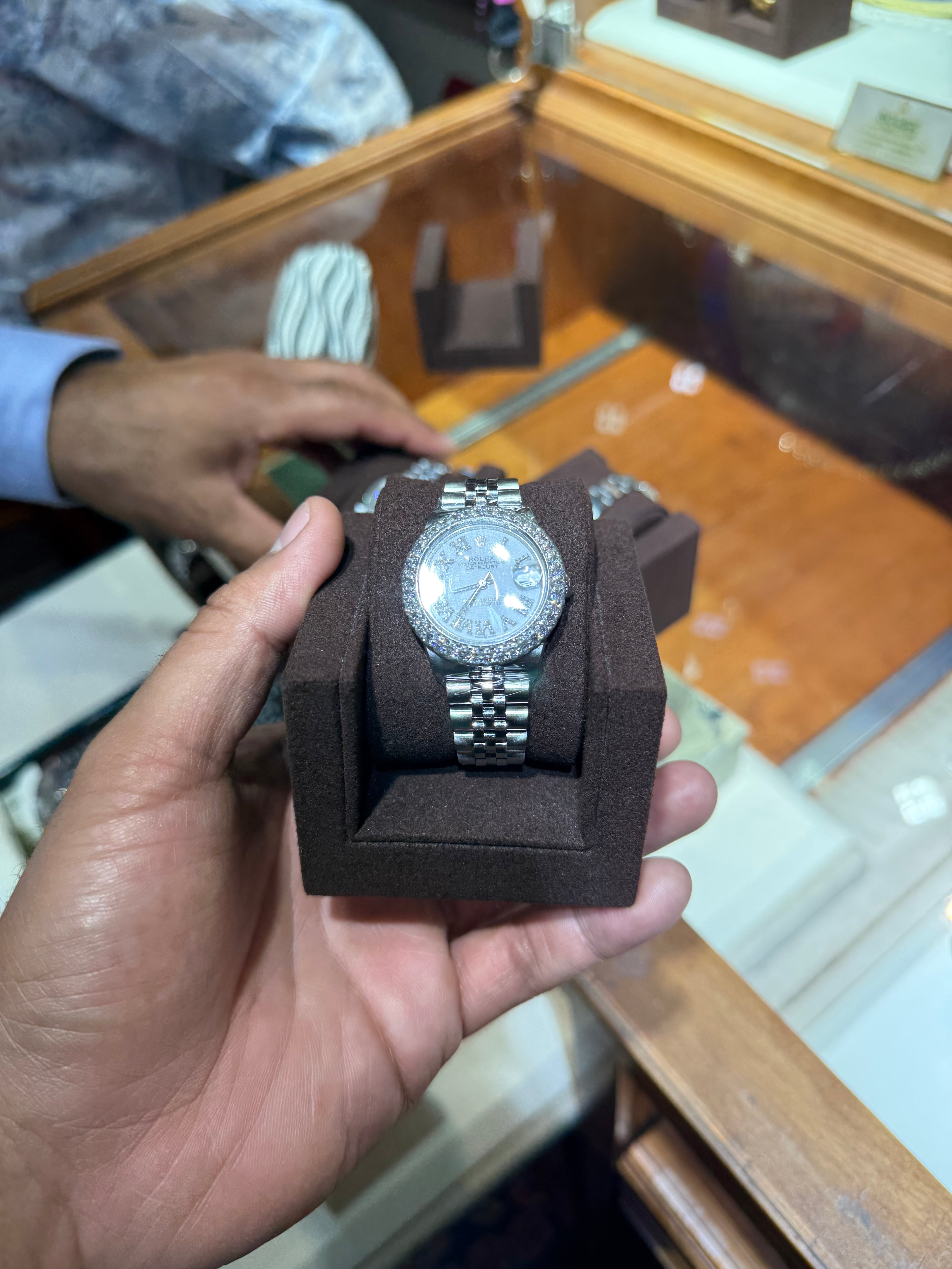 Rolex Datejust 31MM White Roman Diamond Bezel w/ Box