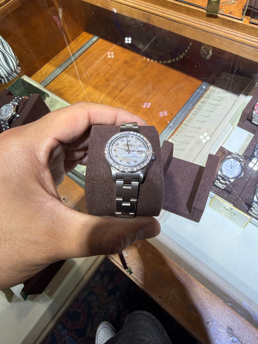 Rolex Datejust 26MM Mop Diamond Bezel w/ Box