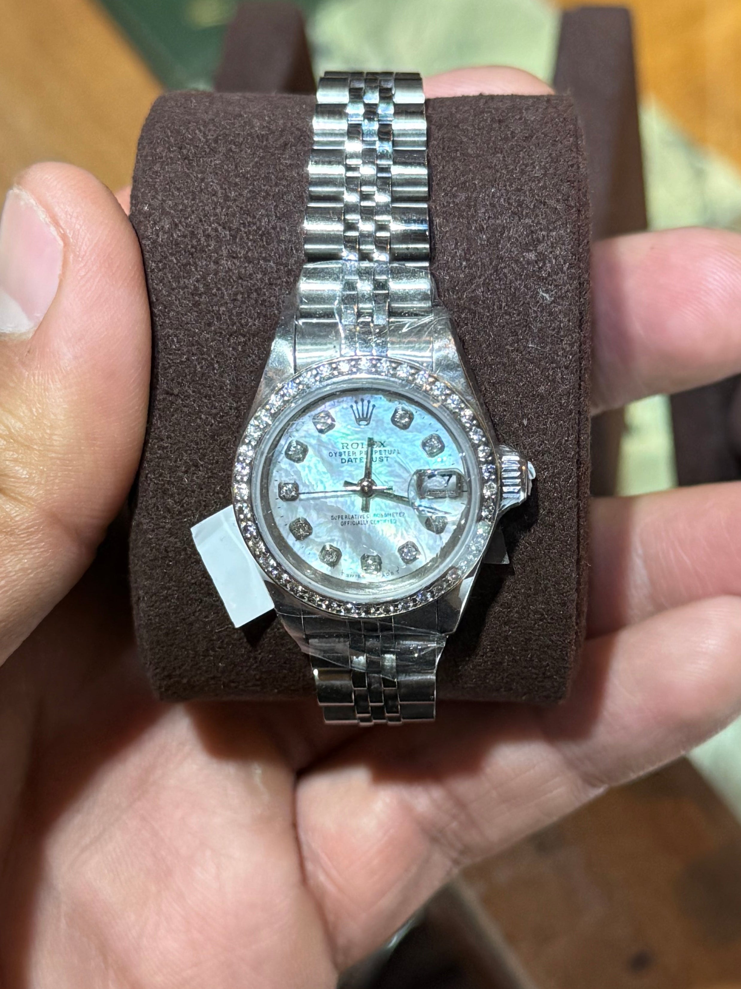 Rolex Datejust 26MM MOP Diamond Dial and Bezel w/ Box No Card 1991