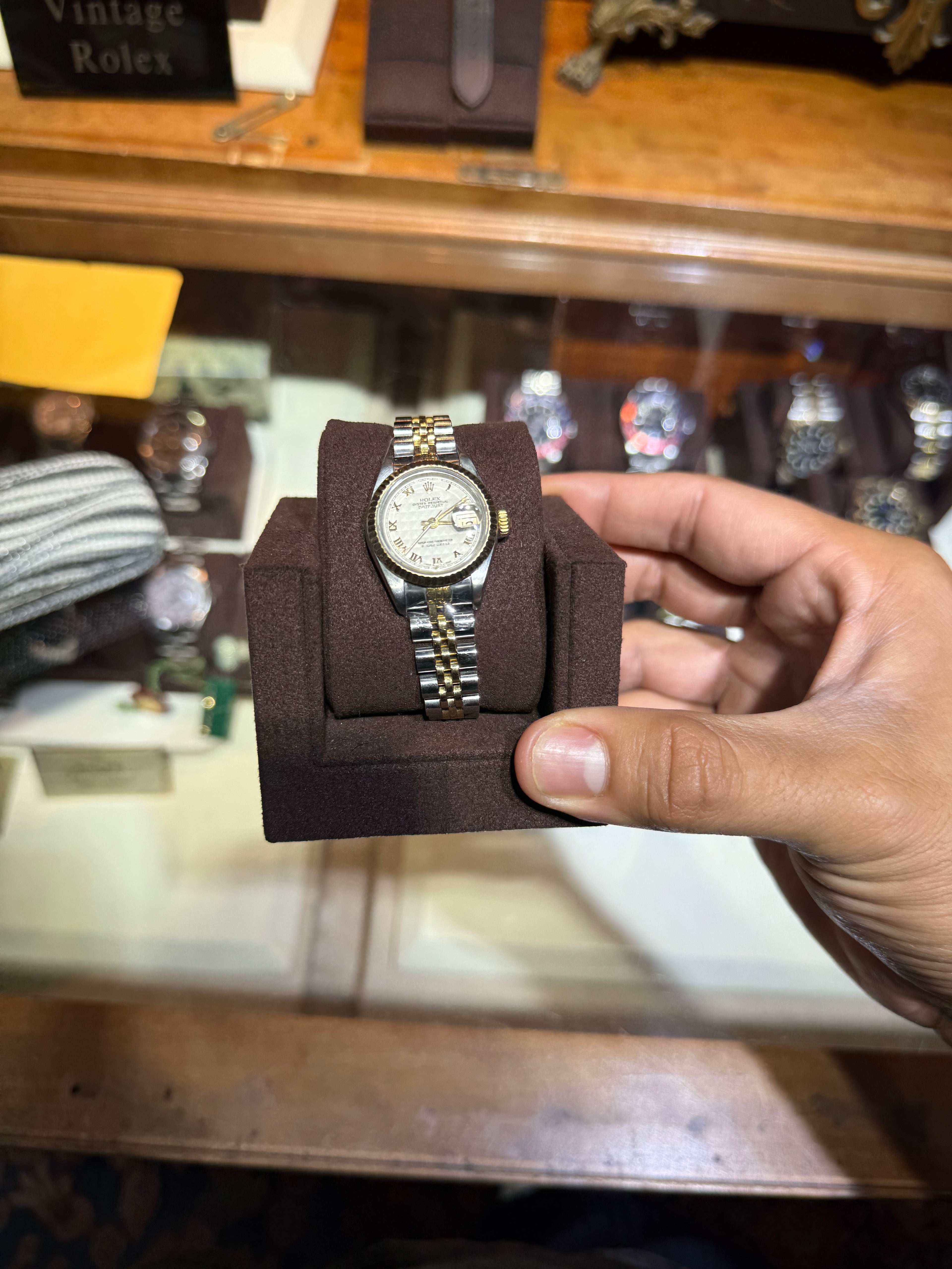 Rolex Datejust 26MM Cream Roman Two Tone w/ Box