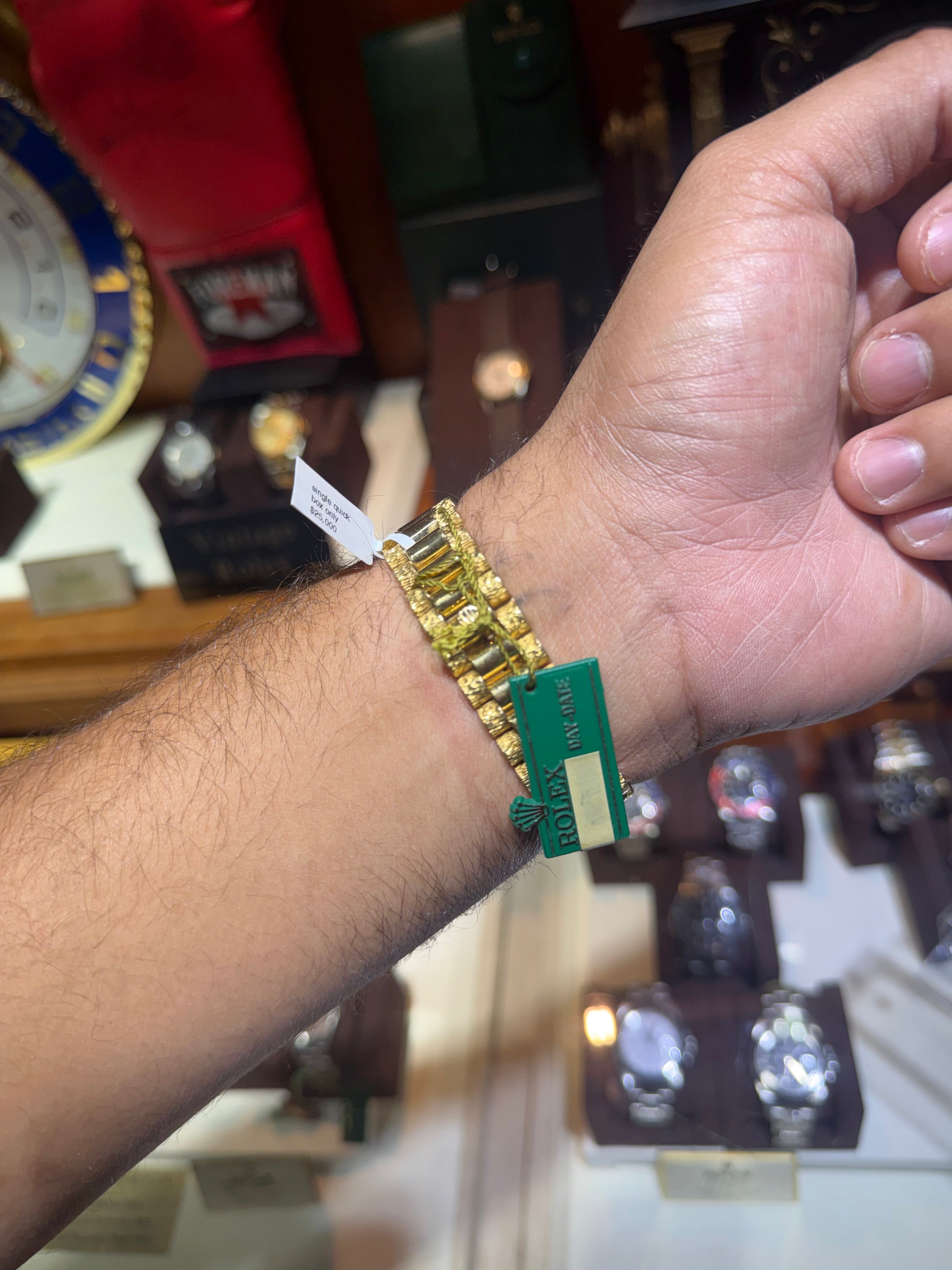 Rolex Day Date 36MM Rare Outter Bark Finish Wood Dial