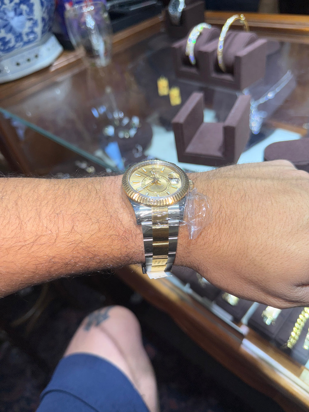 Rolex Sky Dweller Two Tone Diamond Bezel Box Only