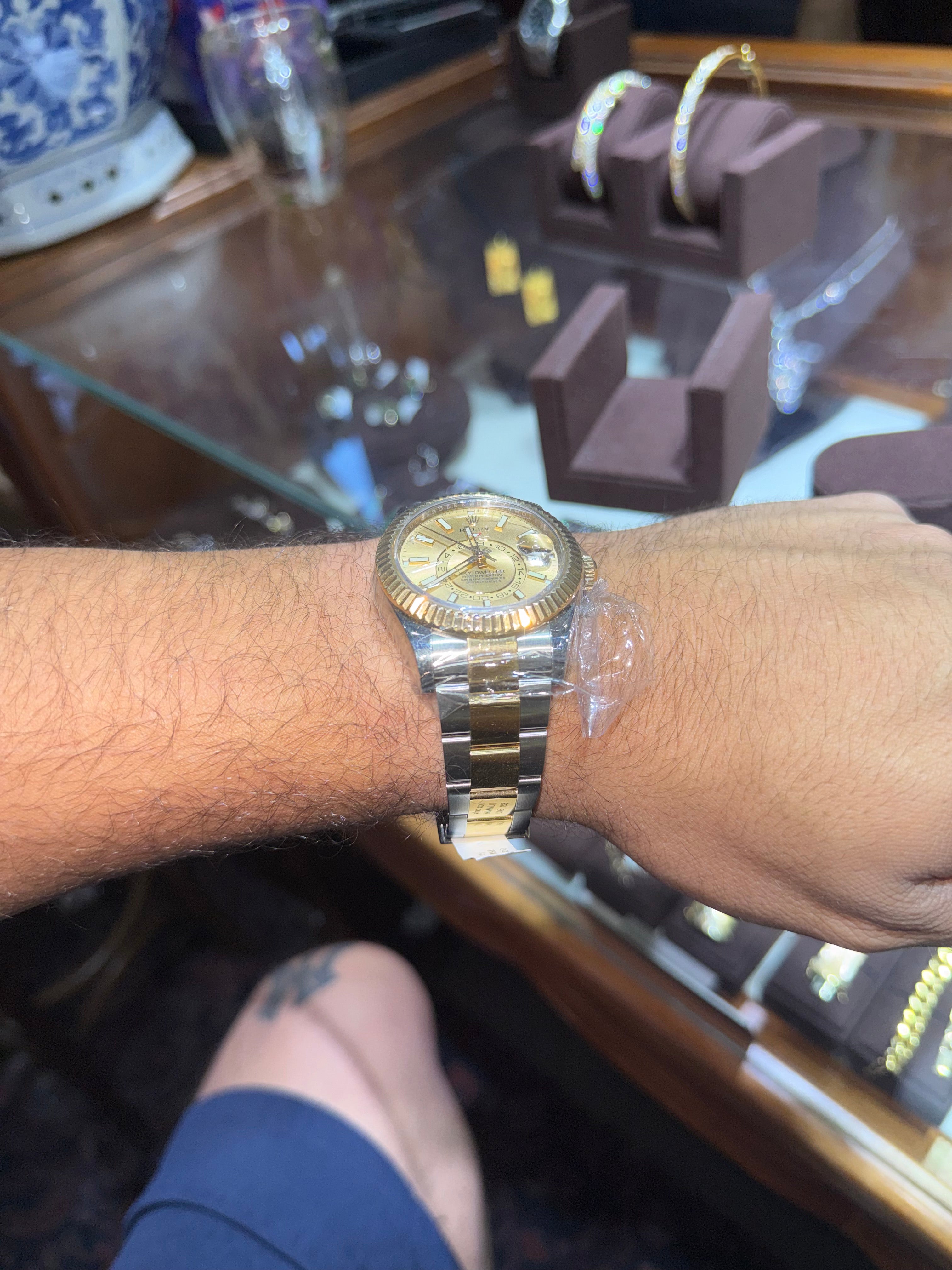 Rolex Sky Dweller Two Tone Diamond Bezel Box Only