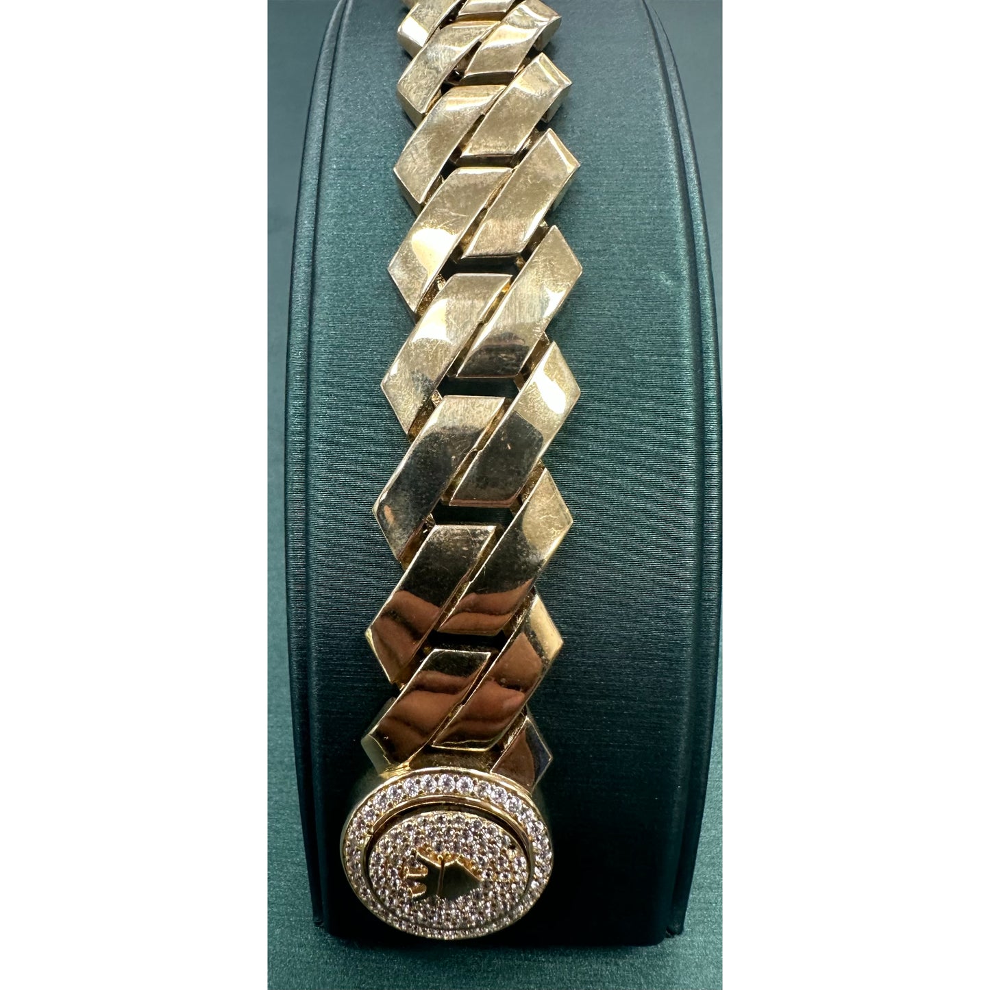 Cuban Z Link Bracelet CZ 17mm