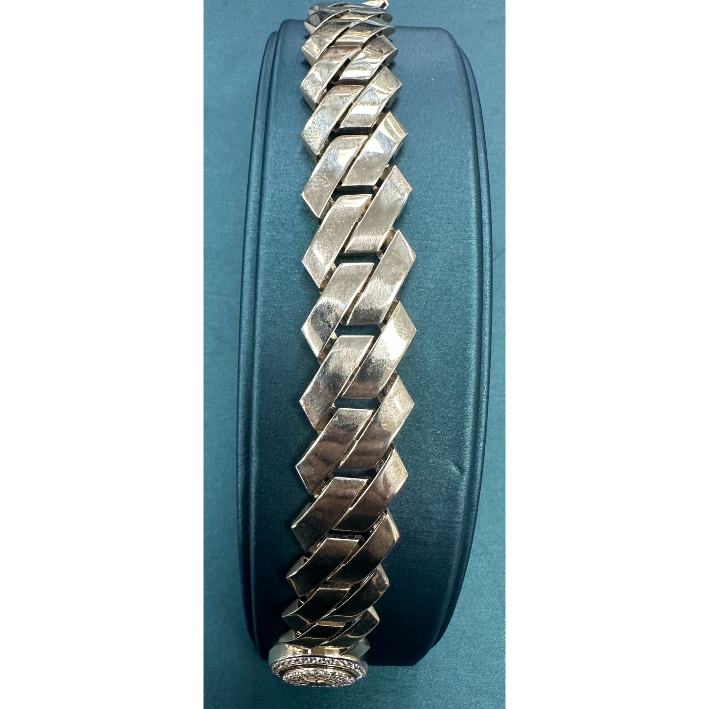 Cuban Z Link Bracelet CZ 17mm