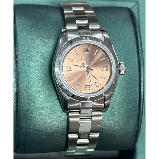 Rolex 26mm salmon face stainless steel