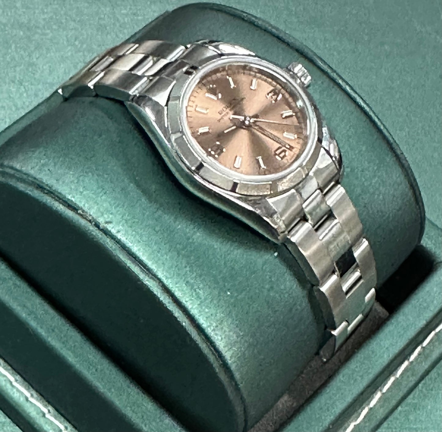 Rolex 26mm salmon face stainless steel