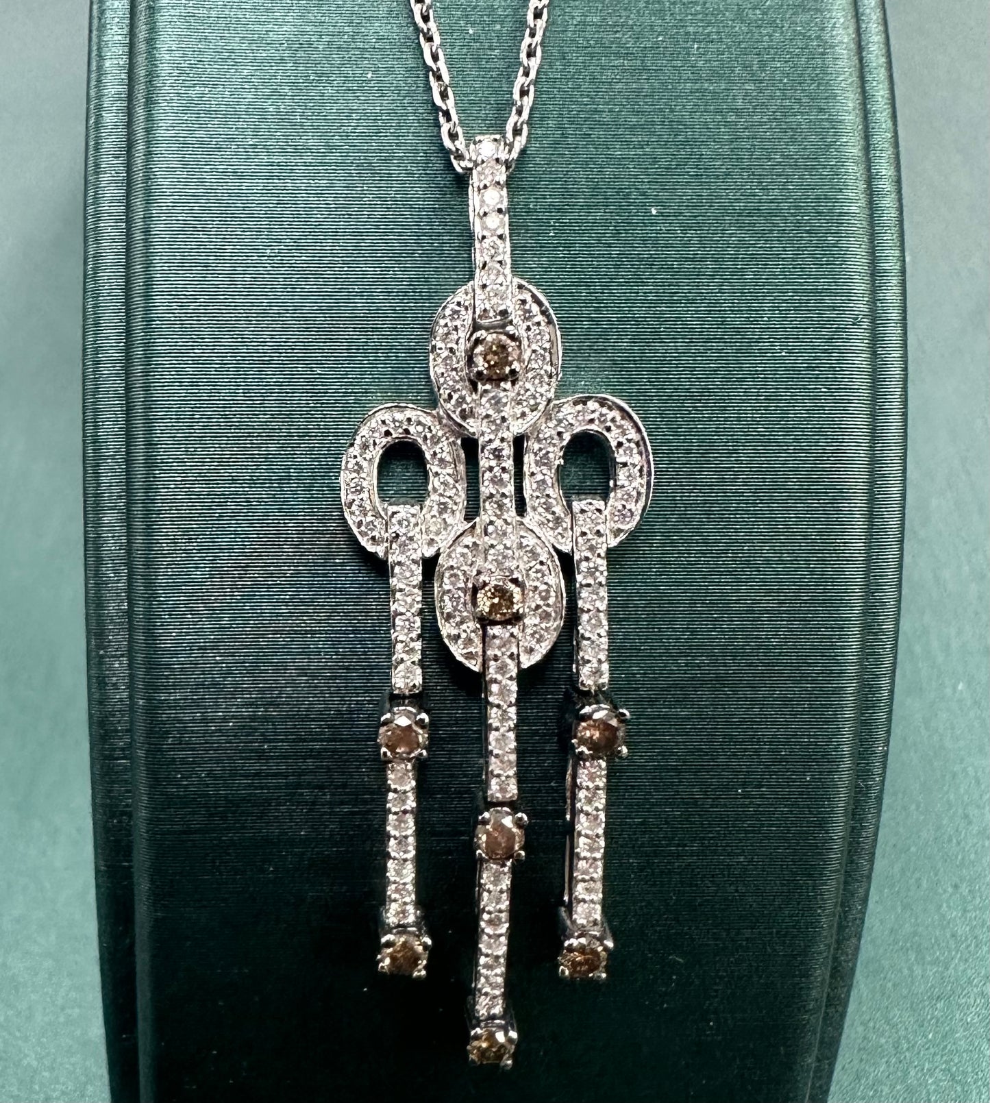 Diamond drops necklace