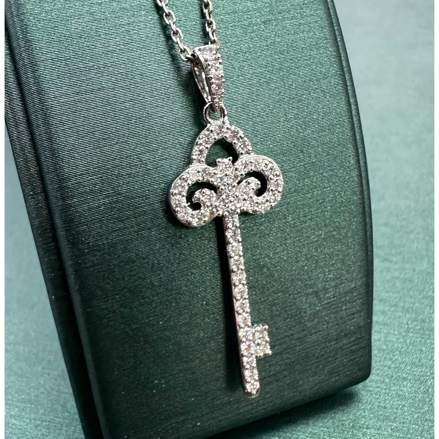 Diamond master key pendant .54 ct