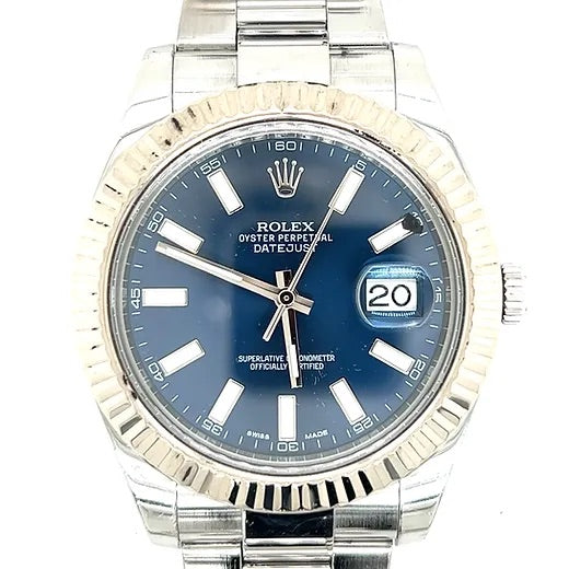 Datejust 41mm blue dial 126334
