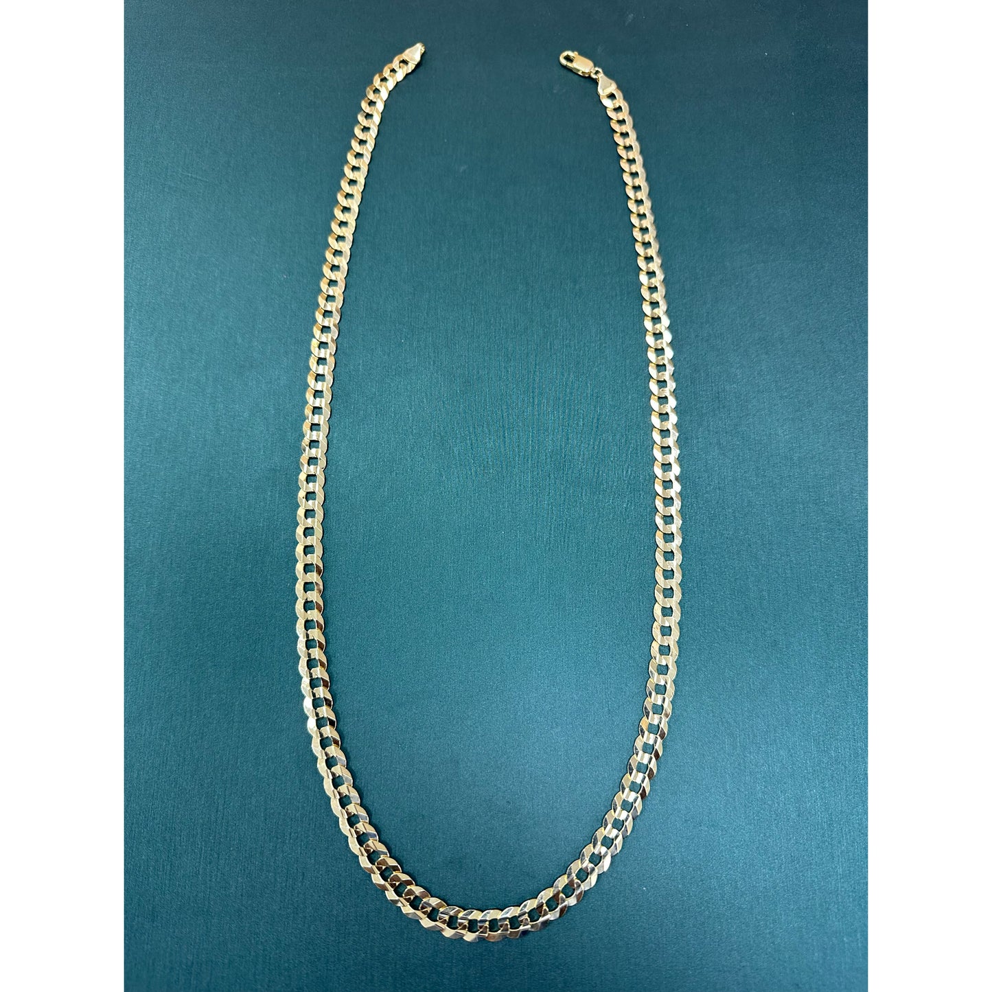 Curb Link Chain 7.5mm 24 inches 14k
