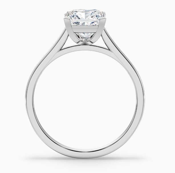 6ct Princess Cut Solitaire Diamond Wedding Ring