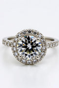 7 Carat Round Cut Halo Diamond Engagement Ring