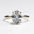 8ct Oval Cut Solitaire Diamond Wedding Ring