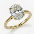 7ct Oval Cut Solitaire Diamond Wedding Ring