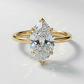 8.5ct Marquise Cut Solitaire Diamond Wedding Ring