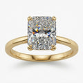 5ct Radiant Cut Solitaire Diamond Wedding Ring