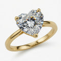 10ct Heart Cut Solitaire Diamond Wedding Ring
