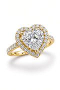 5.5 Carat Heart Cut Halo Diamond Engagement Ring