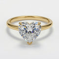 6ct Heart Cut Solitaire Diamond Wedding Ring