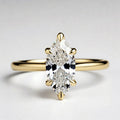 3ct Marquise Cut Solitaire Diamond Wedding Ring