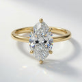7ct Marquise Cut Solitaire Diamond Wedding Ring