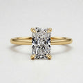7ct Radiant Cut Solitaire Diamond Wedding Ring