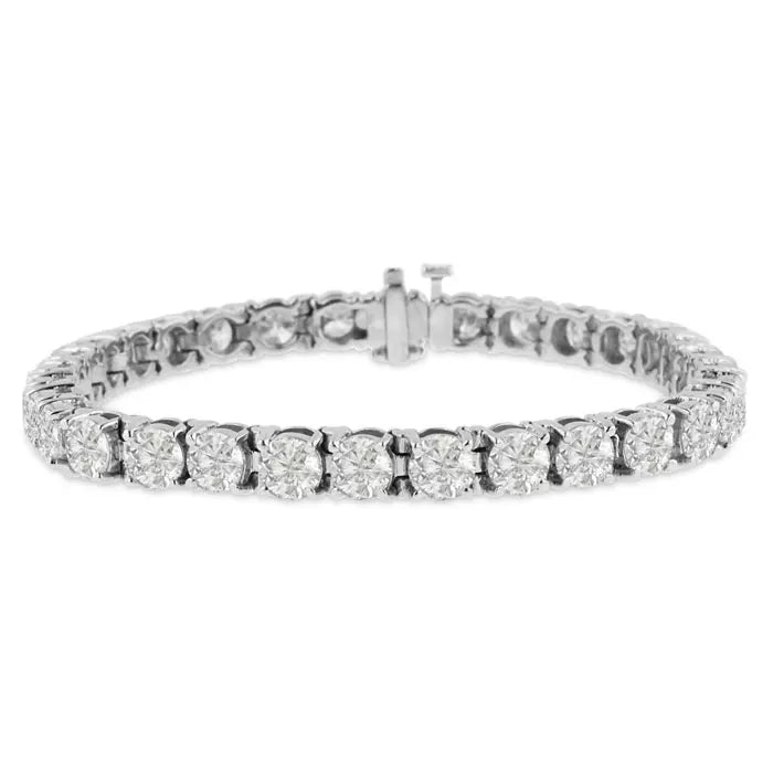 15ct Lab Diamond Gold Tennis Bracelet
