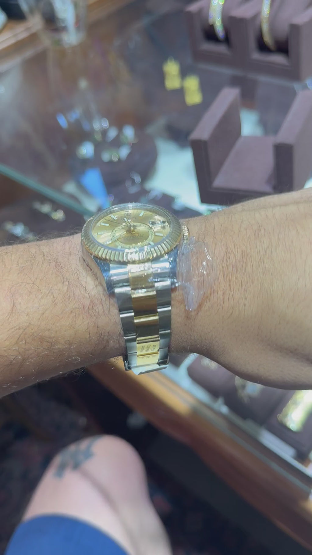 Rolex Sky Dweller Two Tone Diamond Bezel Box Only