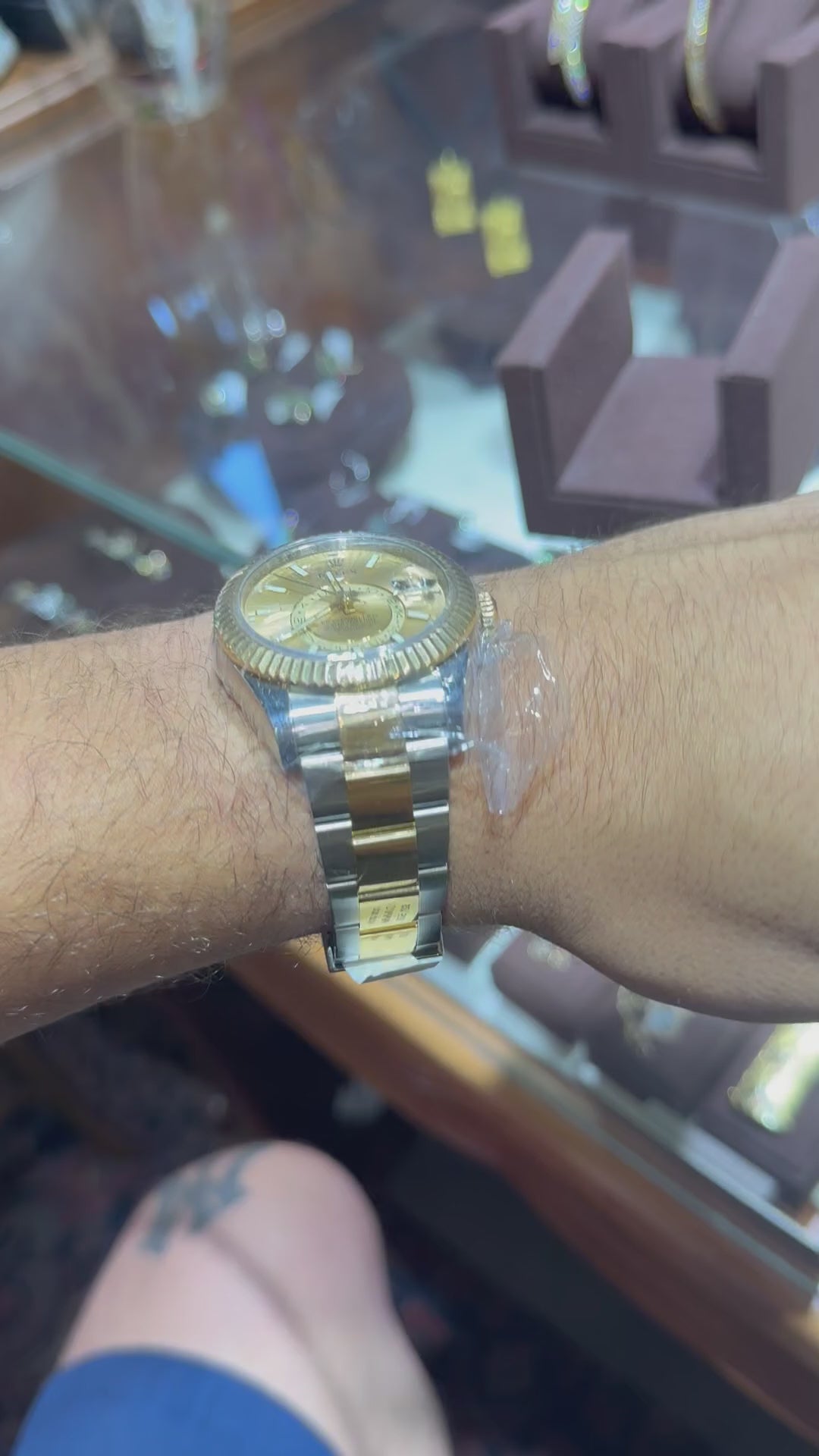 Rolex Sky Dweller Two Tone Diamond Bezel Box Only
