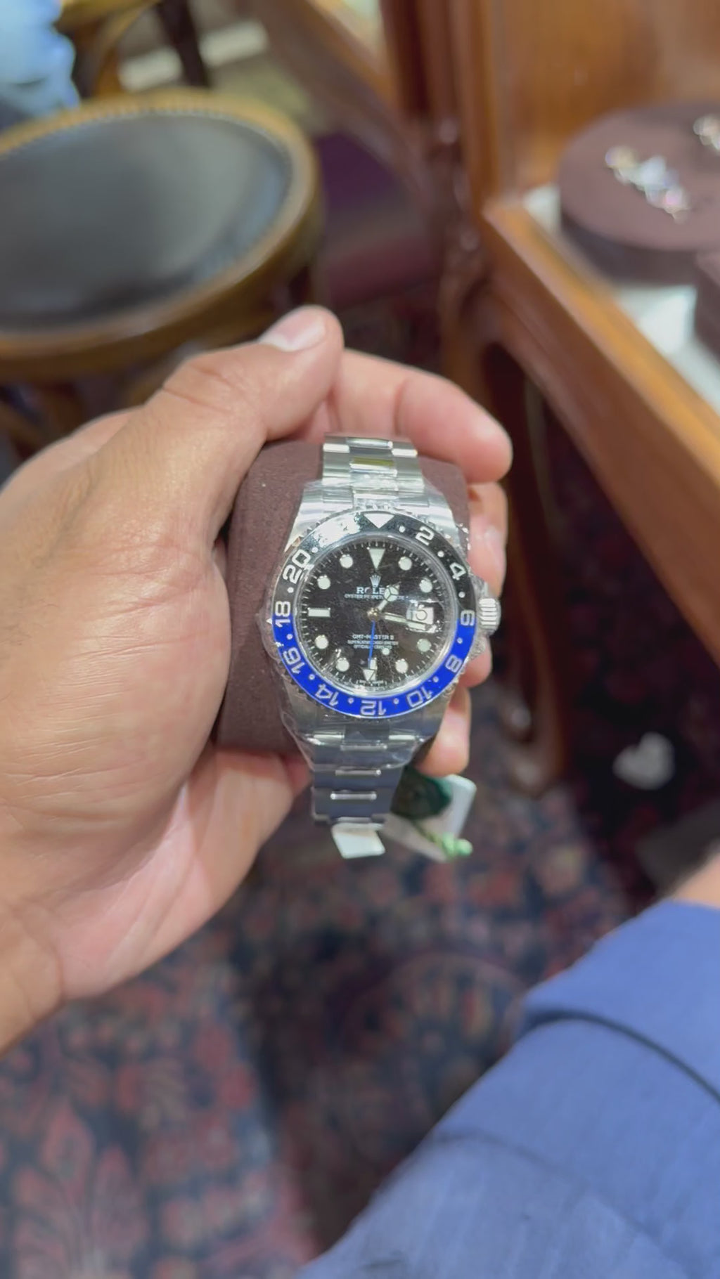 Rolex GMT Master II Batman Box and Card Complete 2018