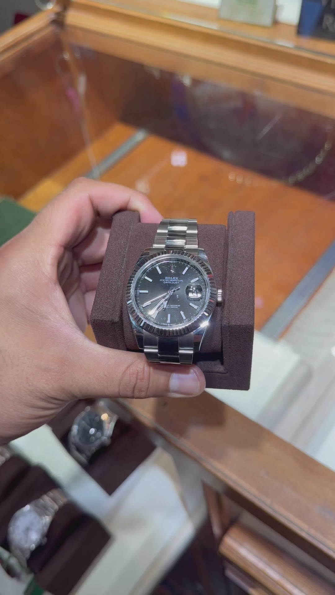 Rolex Datejust 41MM Black Stick Dial Box No Card