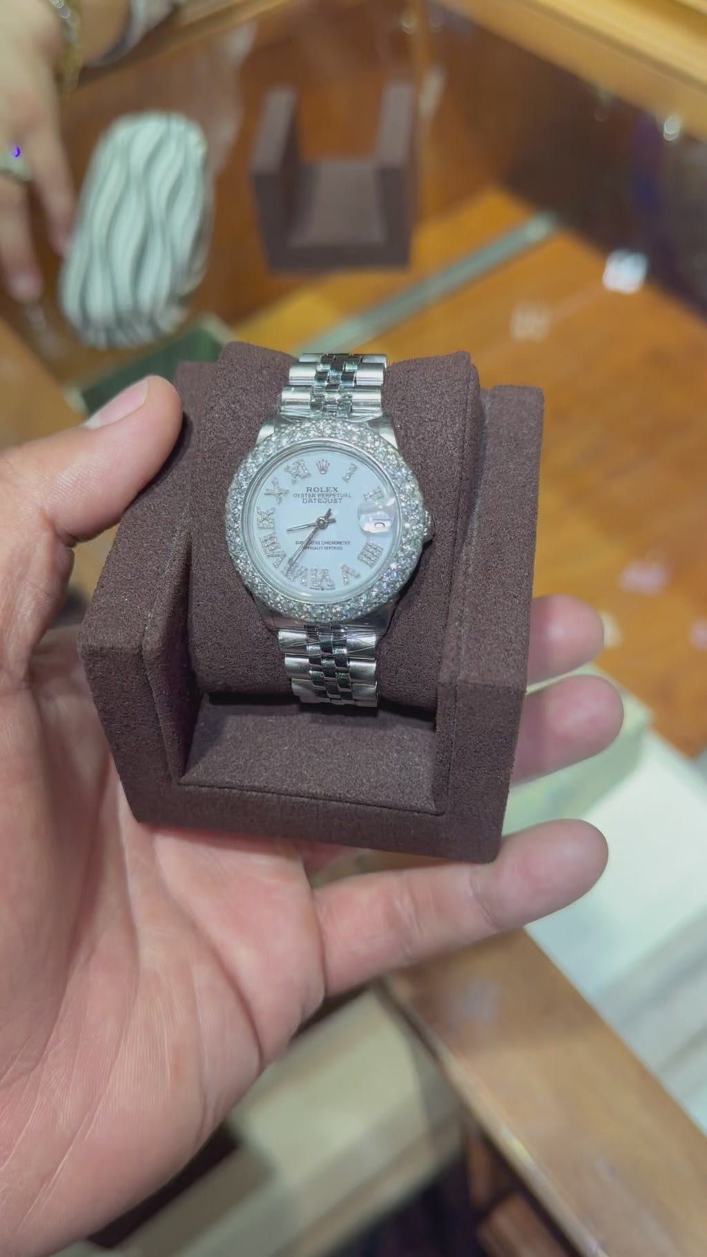Rolex Datejust 31MM White Roman Diamond Bezel w/ Box