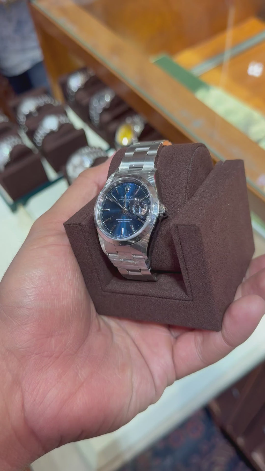 Rolex Datejust 36MM Blue Stick Dial w/ Box